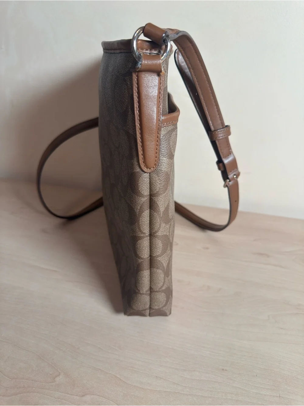 Coach F58297 Signature File Crossbody Bag